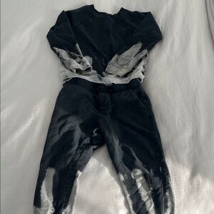 Splendid Kids Black and Gray Tie-Dye Set 3T